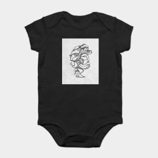 Weird human form illustration Baby Bodysuit